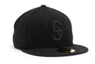 New Era Seattle Mariners Black on Black Fashion 59FIFTY Cap