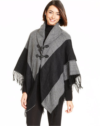 Collection XIIX Two Tone Toggle Poncho
