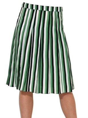 Marni Striped Viscose Silk Skirt