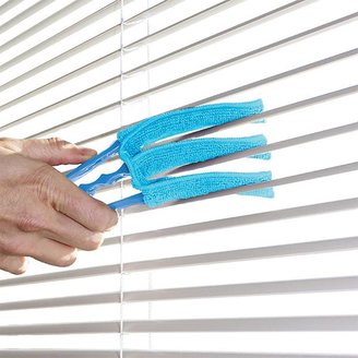 Container Store Microfiber Mini Blind Duster Blue