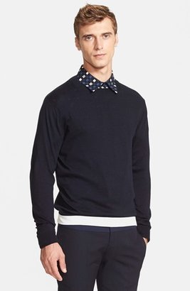 Marni Colorblock Cotton & Cashmere Crewneck Sweater