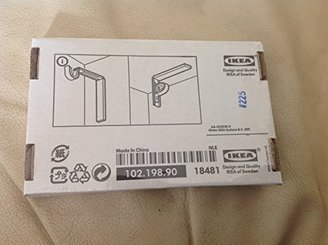 Ikea Curtain Rod Holder Bracket Black (Pair) Betydlig Adjustable