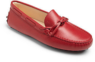 Tod's Kid's Textured Leather Slip-Ons