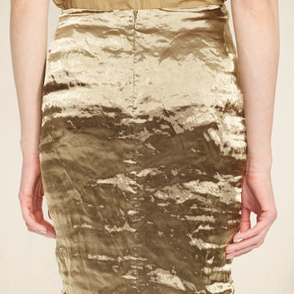 Ralph Lauren Metallic Silk Mariana Skirt