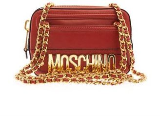Moschino Lettering leather shoulder bag