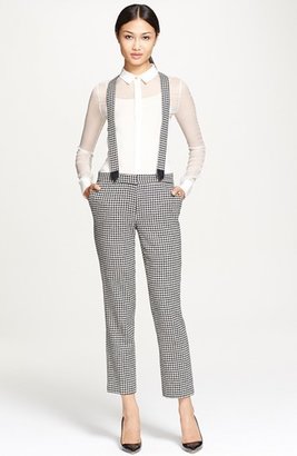 Rachel Zoe 'Scout' Houndstooth Suspender Pants