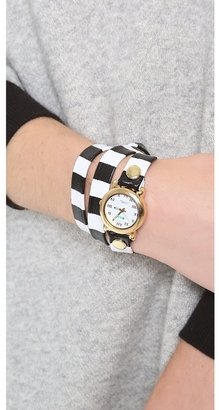 La Mer Striped Wrap Watch