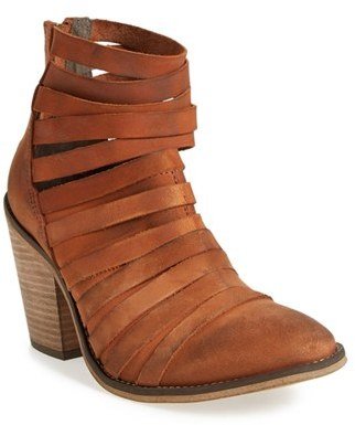 Free People Women's 'Hybrid' Strappy Leather Bootie