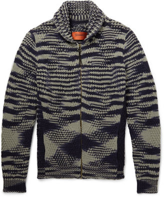 Missoni Striped Cashmere and Wool-Blend Cardigan