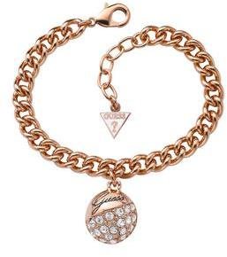 GUESS Rose Gold Crystal Crush Charm Bracelet