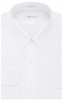 Van Heusen Men's Dress Shirt Regular Fit Poplin Solid
