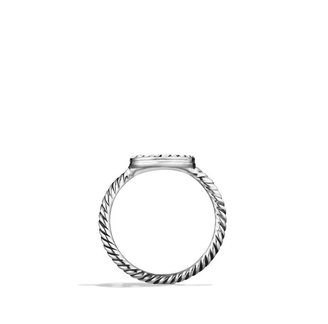 David Yurman Cable Collectibles Peace Sign Ring with Diamonds