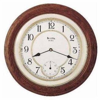 Bulova William - Wooden Wall Clock - Finish - Sub-Seconds