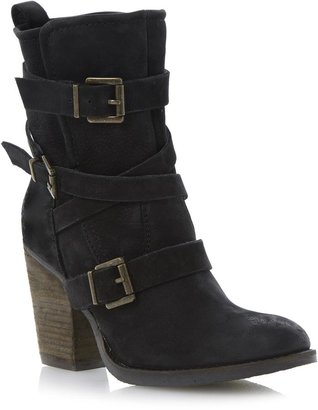 Steve Madden YALE SM - Heeled Buckle Detail Leather Boot