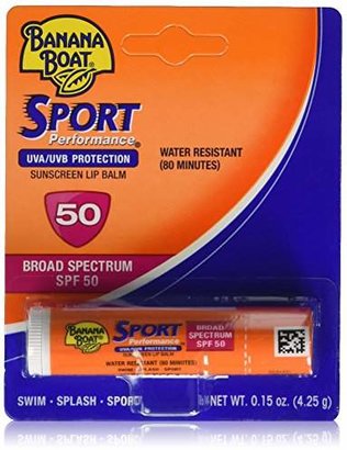 Banana Boat Sport Spf 50 Sunscreen Lip Balm, 6 Count