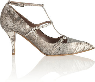 Tabitha Simmons Hai crystal-embellished suede pumps