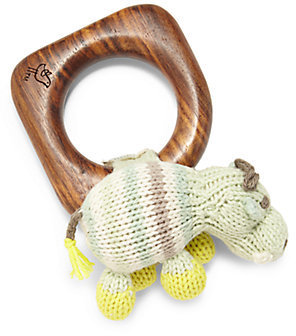 Infant's Henry the Hippo Wooden Teething Ring