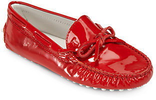 Tod's Kid's Patent Leather Driver Moccasins