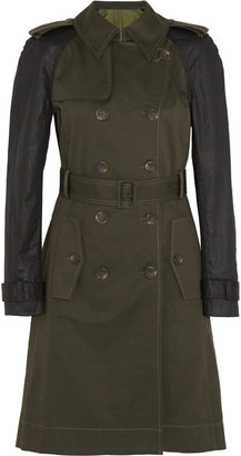 Altuzarra for Target Contrast-sleeve stretch-cotton twill trench coat