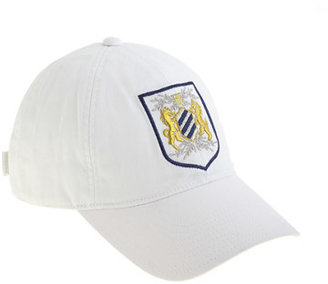 J.Crew Cotton twill embroidered crest baseball cap