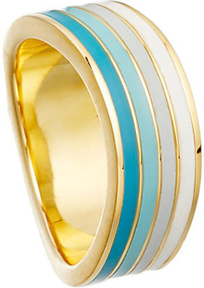 Astley Clarke Good vibrations 18ct gold vermeil wave ring