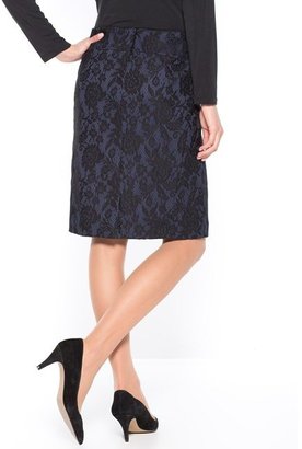La Redoute LES ESSENTIELS Lace Motif Skirt, Petite Length, Height Up to 1.60 m