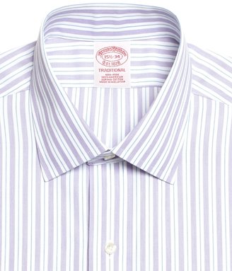 Brooks Brothers Non-Iron Madison Fit Split Stripe French Cuff Dress Shirt