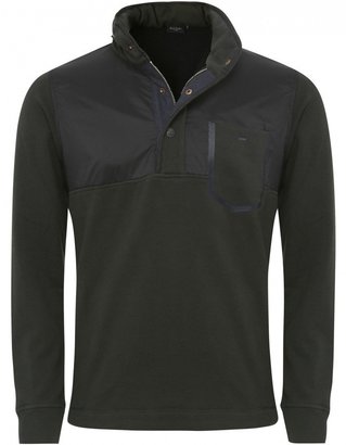Paul Smith Men's Half-Button Hooded Sweatshirt
