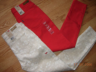 Levi's Legging Snow Print Or Hibiscus Red