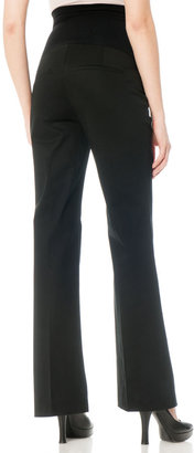 A Pea in the Pod Secret Fit Belly Twill Back Pockets Fit And Flare Maternity Pants