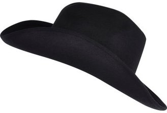 River Island Black cowgirl wide brim hat