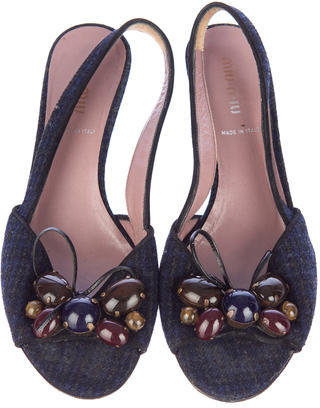 Miu Miu Slingback Sandals