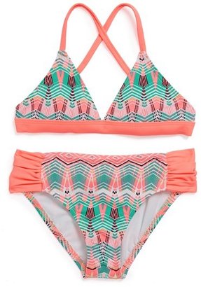 Hurley Two-Piece Swimsuit (Little Girls)