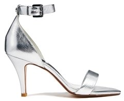 Dune Hunnie Di Silver Barely There Heeled Sandals - Silver