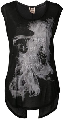 Haute Hippie 'Where There's Smoke There's Fire' T-shirt