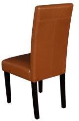 Monsoon Villa Faux Leather Worn Brown Dining Chairs (Set of 2)