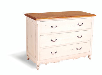 George Antoinette 3 Drawer Chest of Drawers - White
