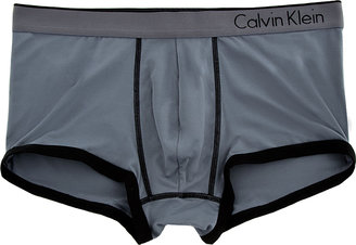 Calvin Klein Underwear Grey & Black Microfiber Low-Rise Briefs