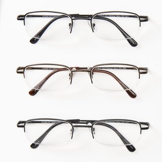 Dockers riviera 3-pk. semi-rim metal reading glasses - men