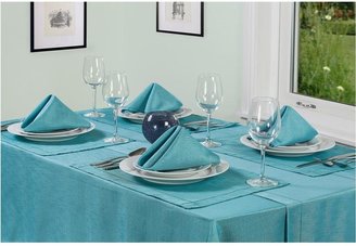 Linen Look Table Textile Set - Teal