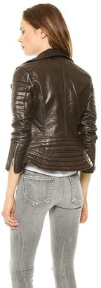 Blank Imitation Leather Jacket