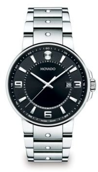 Movado S.E. Pilot Stainless Steel Watch