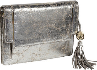 Vince Camuto Vince Clutch Foiled Cracked Leather
