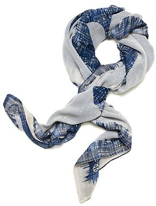 Tory Burch Painted Hash Double-Sided Scarf