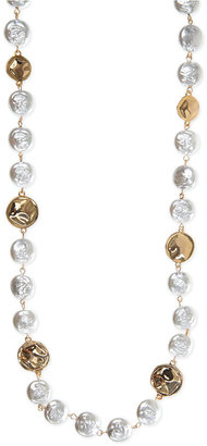 Jones New York Gold-Tone White Pearl Strandage Necklace