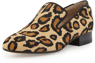 Sam Edelman Kalinda Leopard-Print Calf Hair Loafer