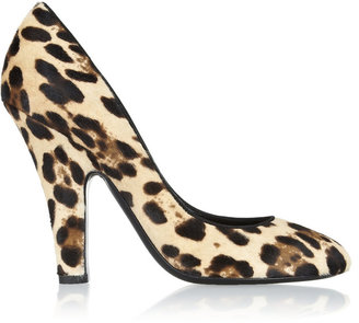 Dolce & Gabbana Leopard-print calf hair pumps