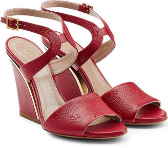 ChloÃ© Beky Leather Wedges