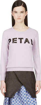 Christopher Kane Lilac Cashmere 'Petal' Sweater