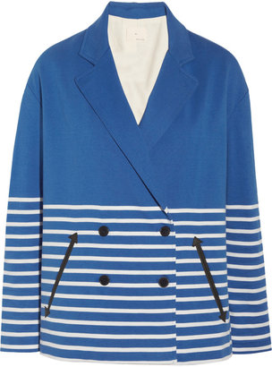 Band Of Outsiders Striped cotton-jersey jacket